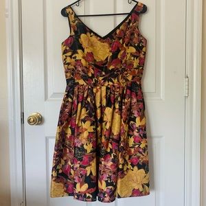 Retro Floral Party Dress
